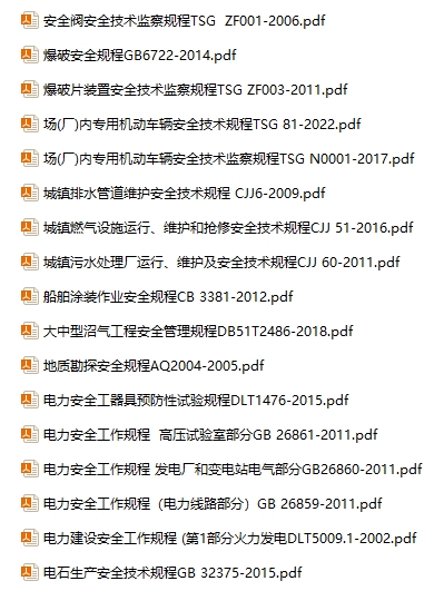 安全操作規(guī)程資料合集