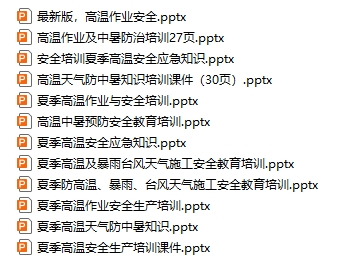 暑期安全培訓(xùn)課件（12份）